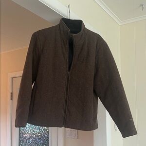 Woolrich Wool Brown Quilted Sleeve